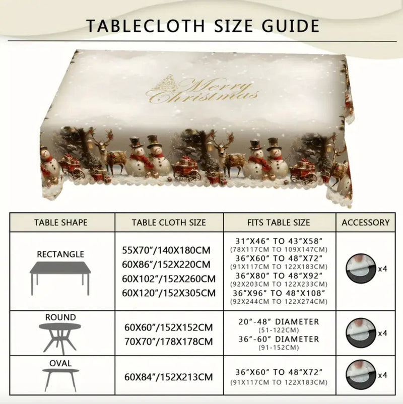 Frosty Feast™ – Christmas Tablecloth