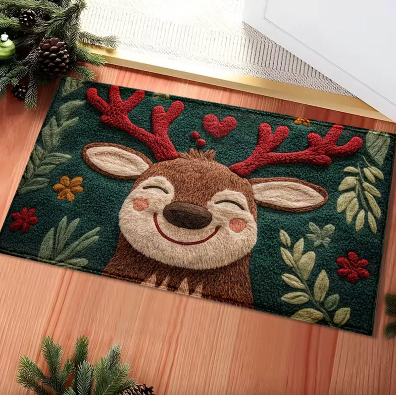 ReindeerSnug™ – Holiday Fluffy Mat