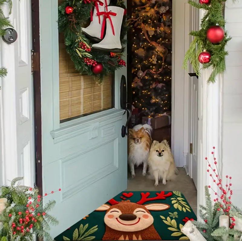 ReindeerSnug™ – Holiday Fluffy Mat