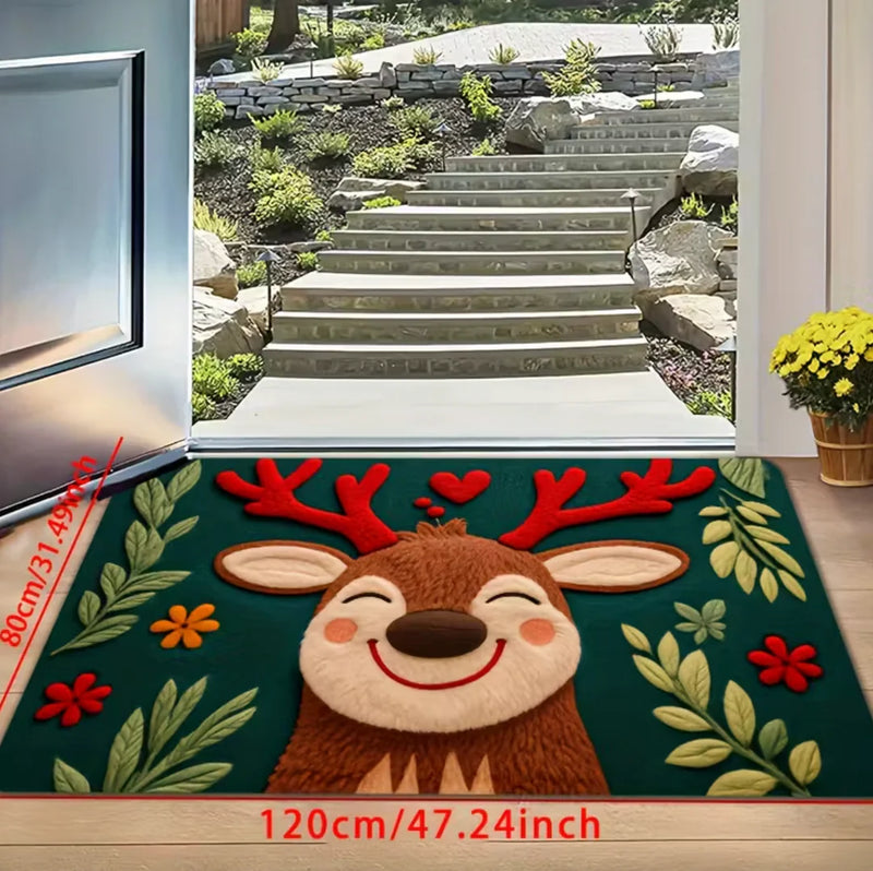 ReindeerSnug™ – Holiday Fluffy Mat