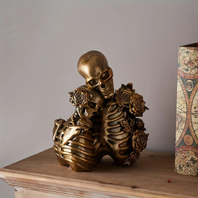 SkullMates™ - Vintage Elegant Gothic Skeleton Couple Figurine