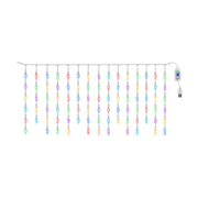 USB icicle curtain light, multicolour, on a white background