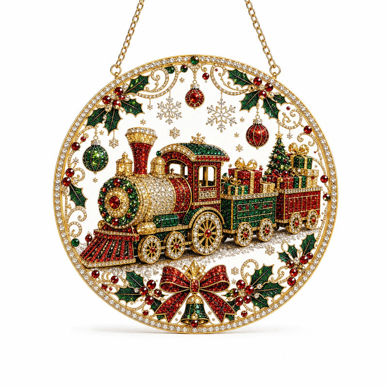 Round Acrylic Christmas Hanging Ornament