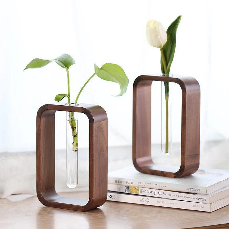 Wood + Glass Plant Vase Regular price