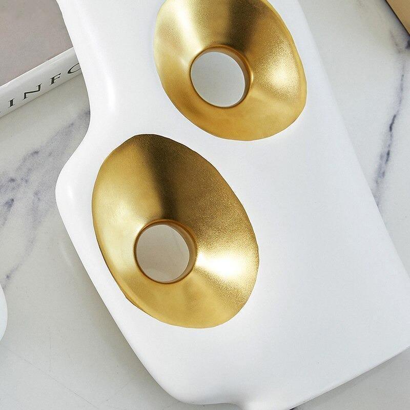 Egon Gold Abstract Vases