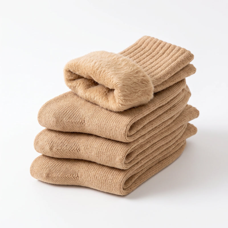 Fleece-Lined Thermal Crew Socks