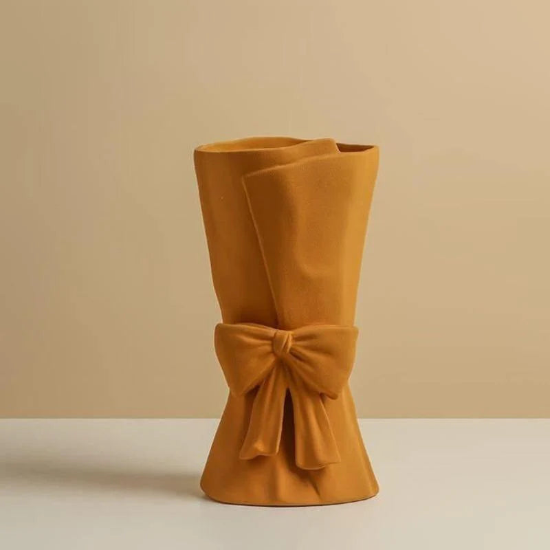 Knot & Bloom - Ceramic Bowknot Vase