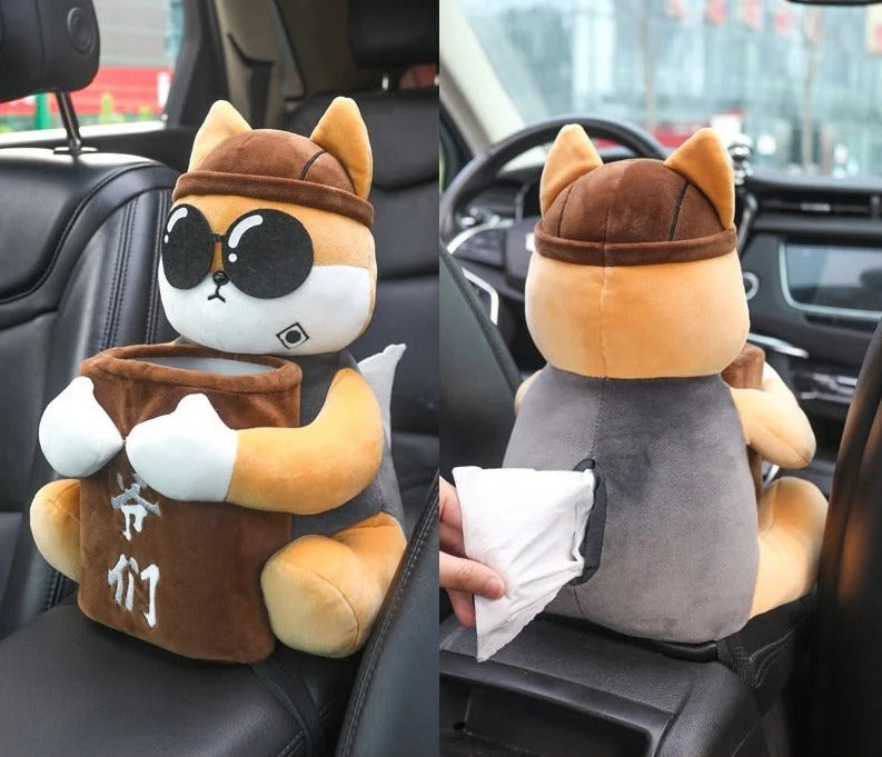 Woof™ - 3 in 1 Car Tissue, Trash and Storage Box