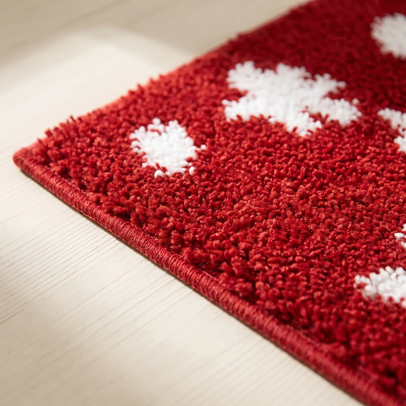 Merry Christmas Red Accent Rug