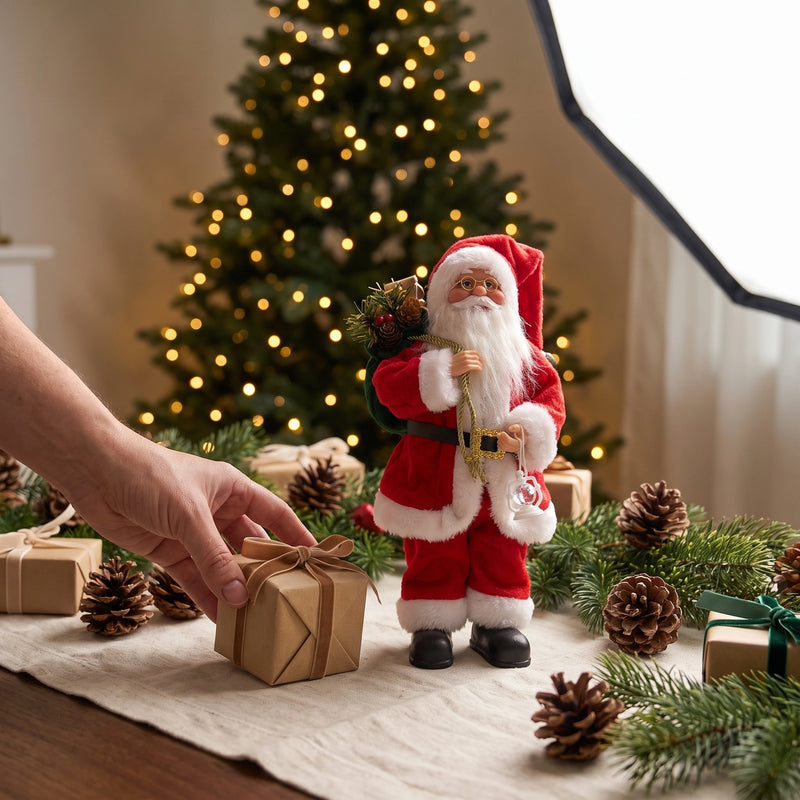 MerryNest™ Plush Santa Claus Decor 12 in