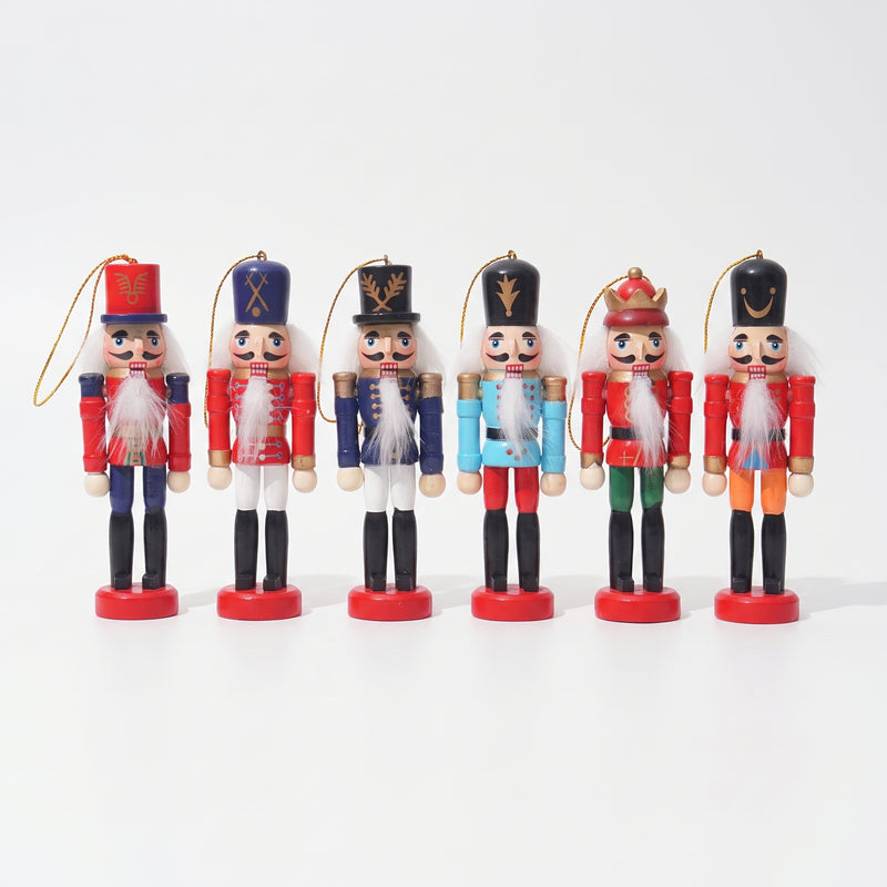 Six-Piece Nutcracker Ornament Set