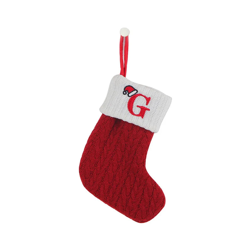 MerryNest™ Mini Knit Initial Christmas Stocking — G