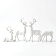 MerryNest™ Nordic Reindeer Figurine Set of 4 — White