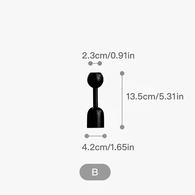Black Taper Candle Holders