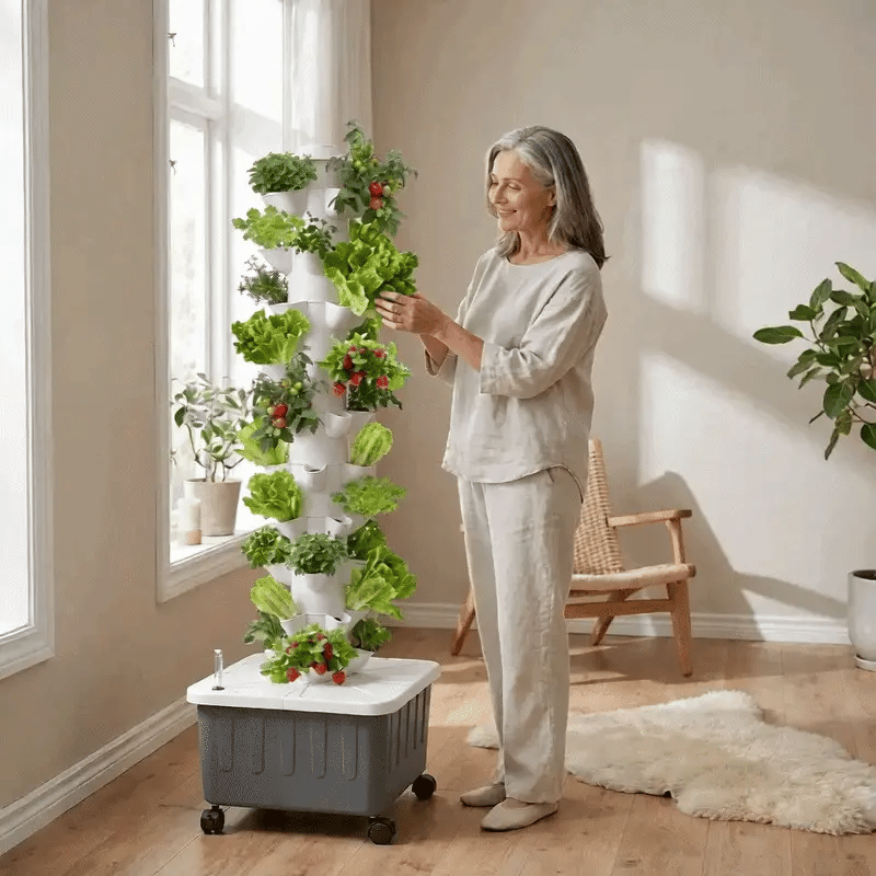 GrowSpire 50-Hole Hydroponic Growing Tower