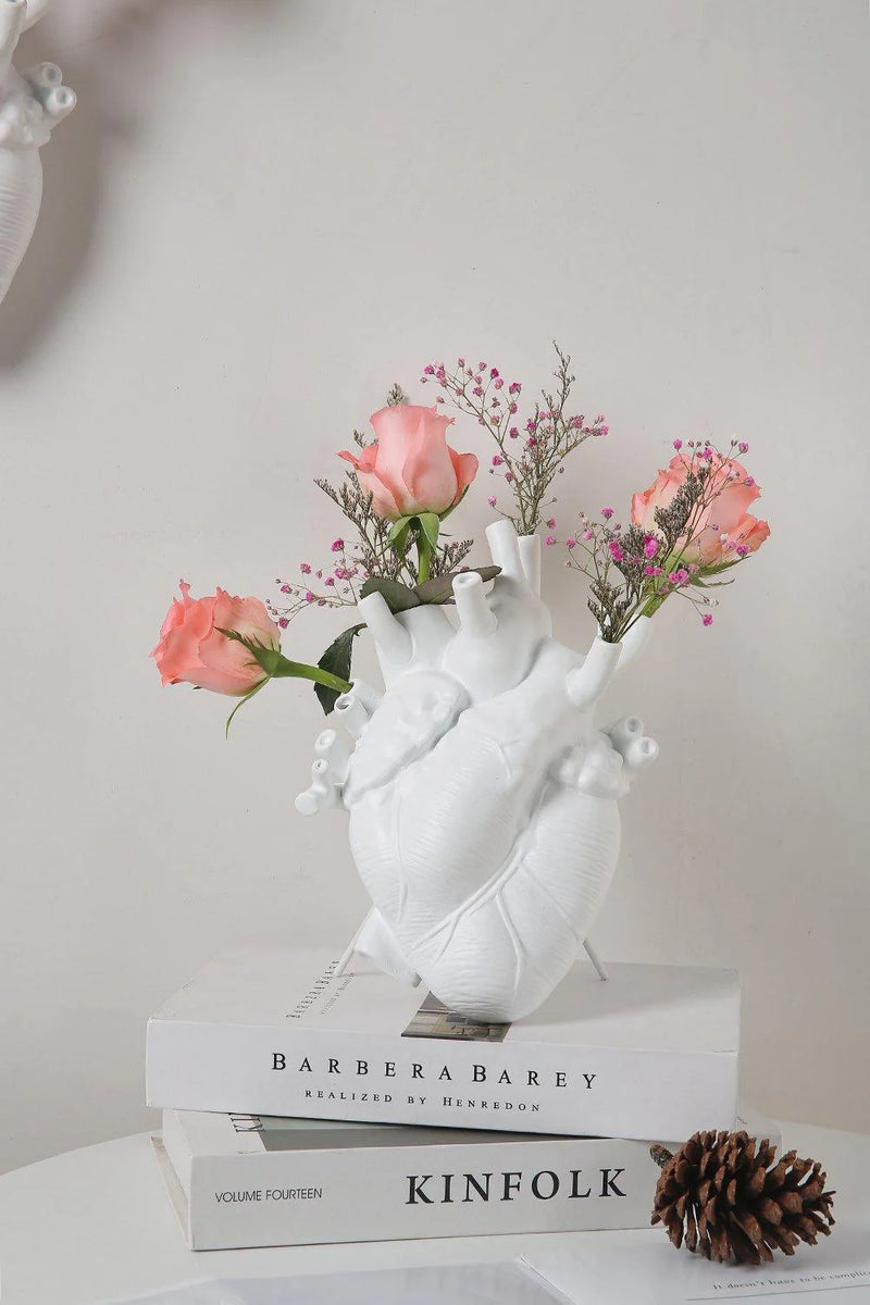 Heart-Shaped Ceramic Vase