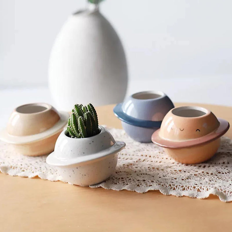 Cosmos World Ceramic Planter