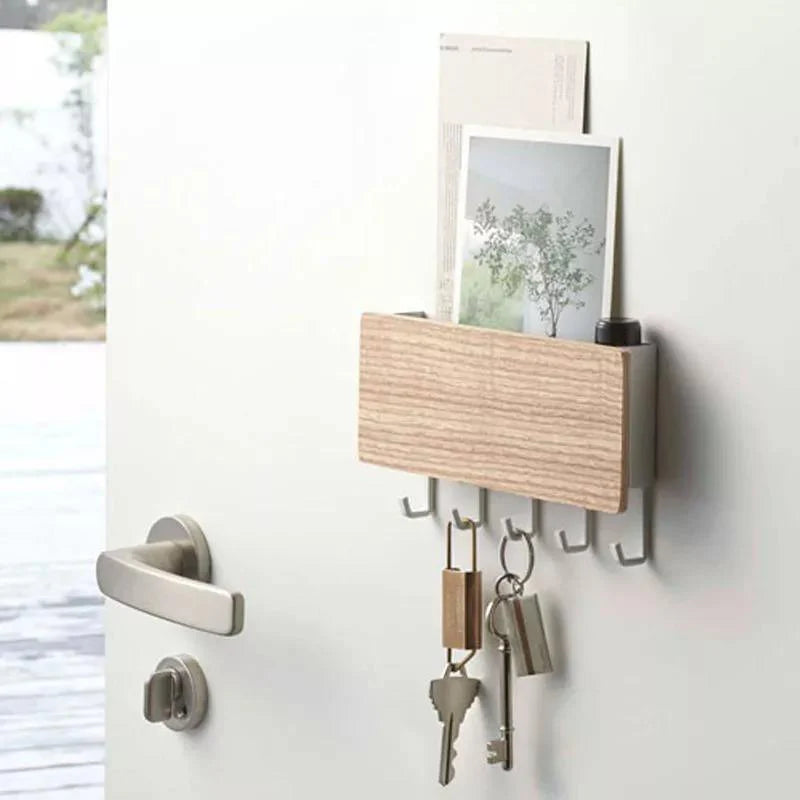 Wooden Key Hanger Wall Rack