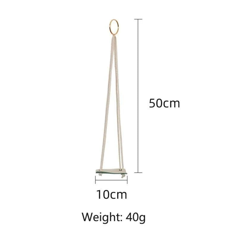 Plant Hanger made with Vegan Leather and Rope