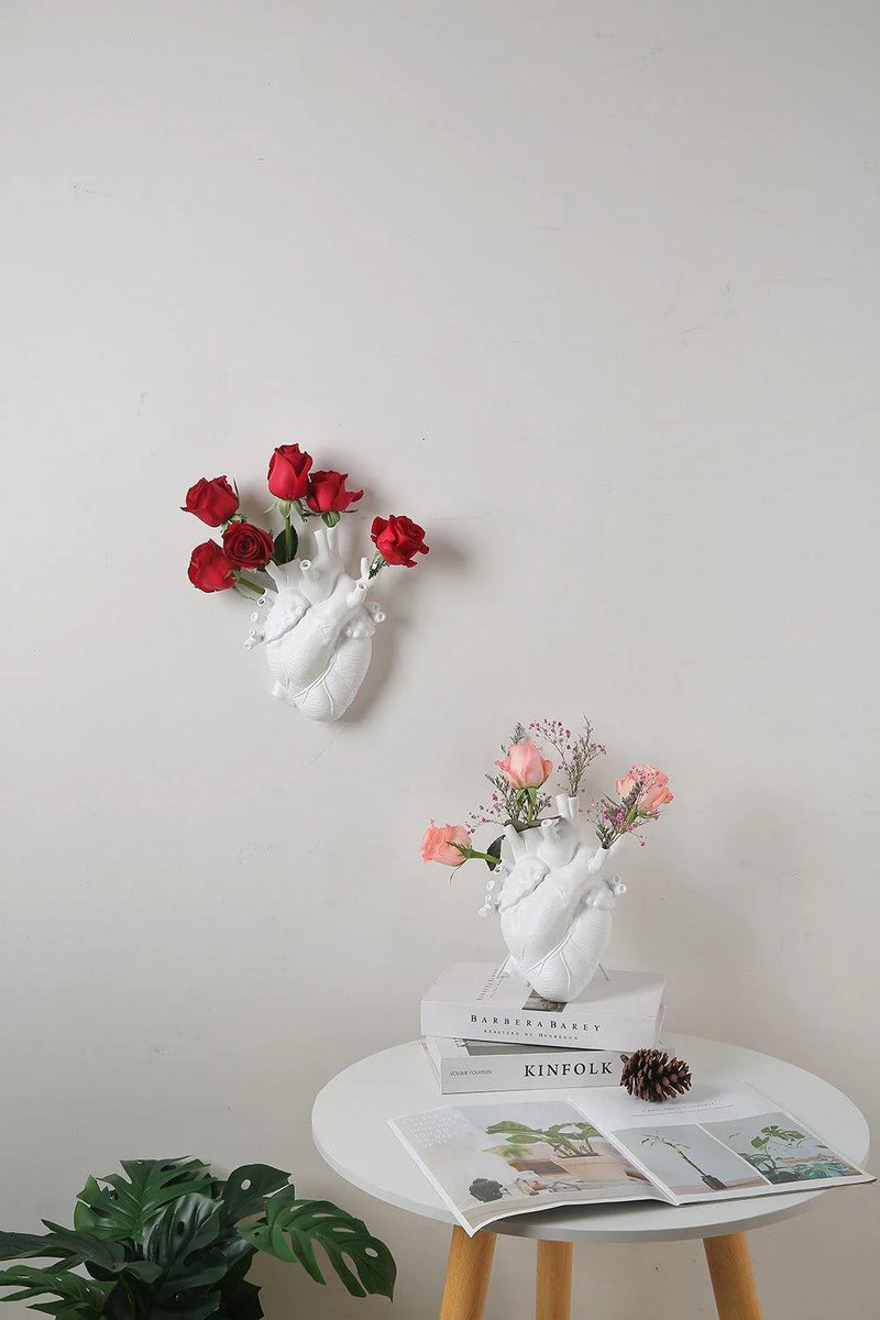 Heart-Shaped Ceramic Vase