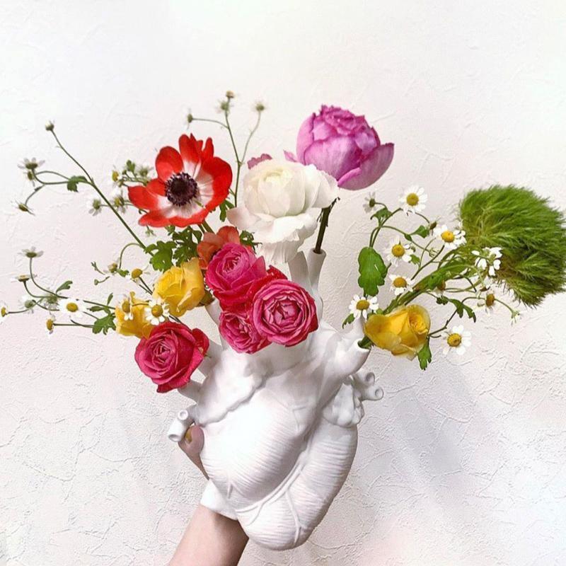 Heart-Shaped Ceramic Vase
