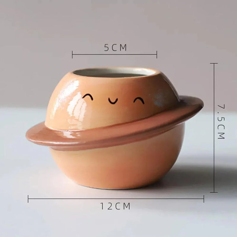 Cosmos World Ceramic Planter