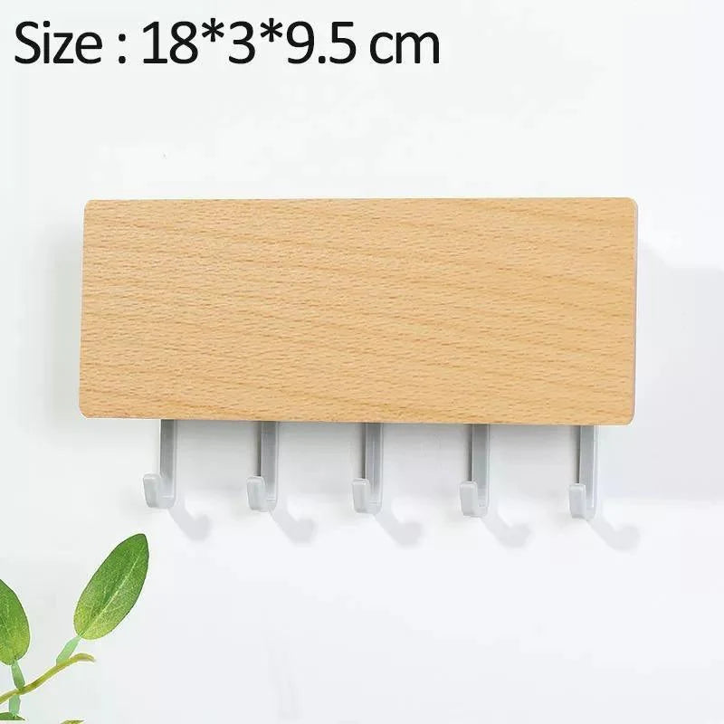 Wooden Key Hanger Wall Rack