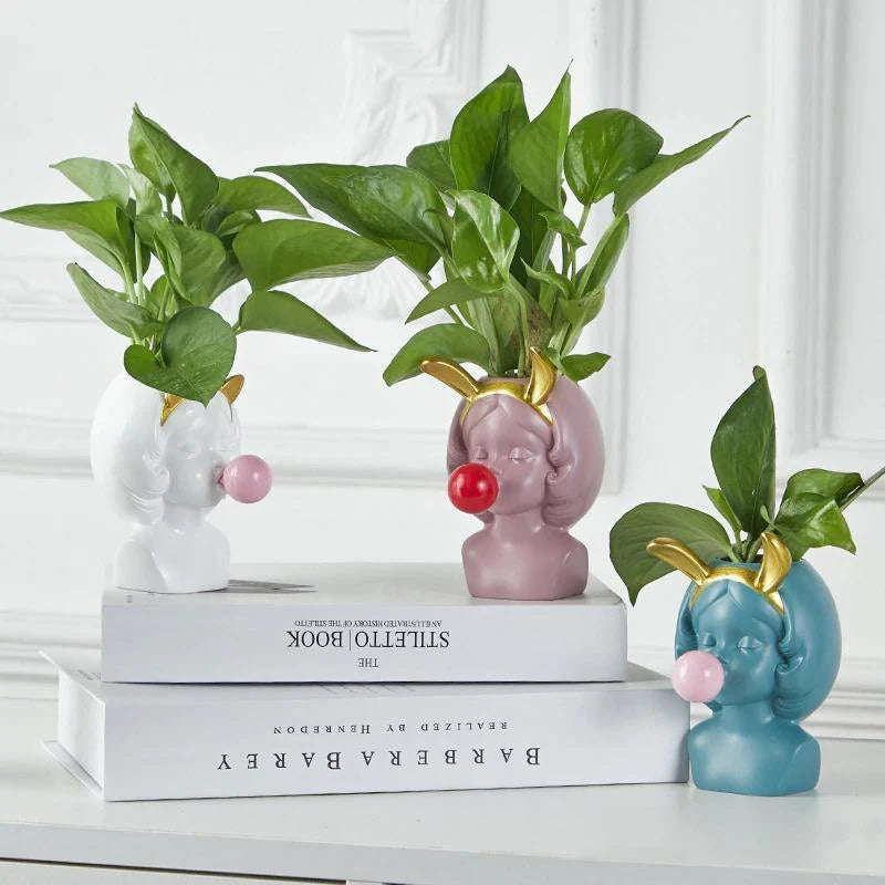 Bubbly Babe Popart Planter Vase