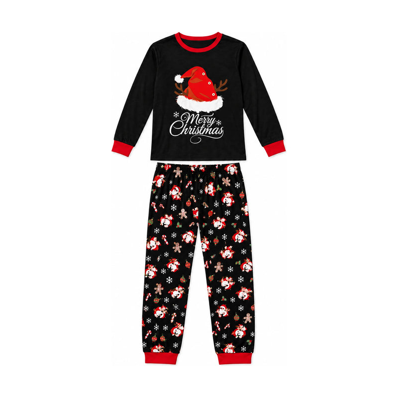 Christmas Family Matching Pyjamas — Santa & Candy Cane Print, 2-Piece Set