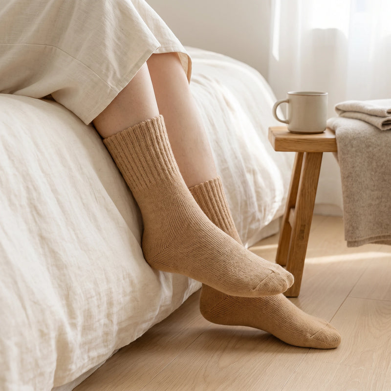 Fleece-Lined Thermal Crew Socks