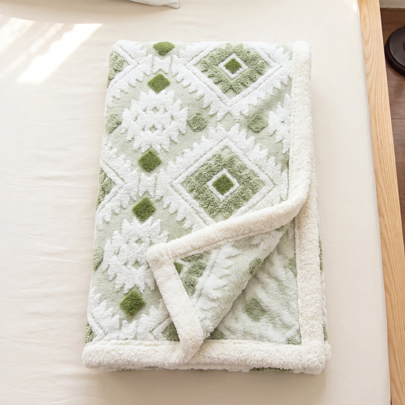 GeoNest™ Geometric Plush Blanket