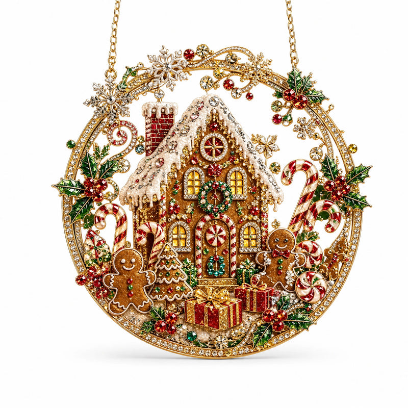 Round Acrylic Christmas Hanging Ornament