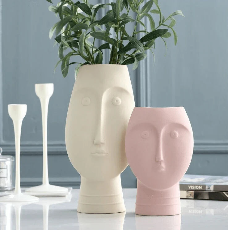 Monte - Ceramic Face Vases