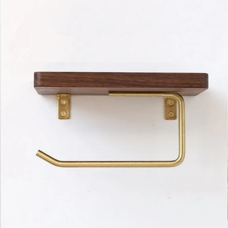 Versatile Wooden Toilet Roll Organizer