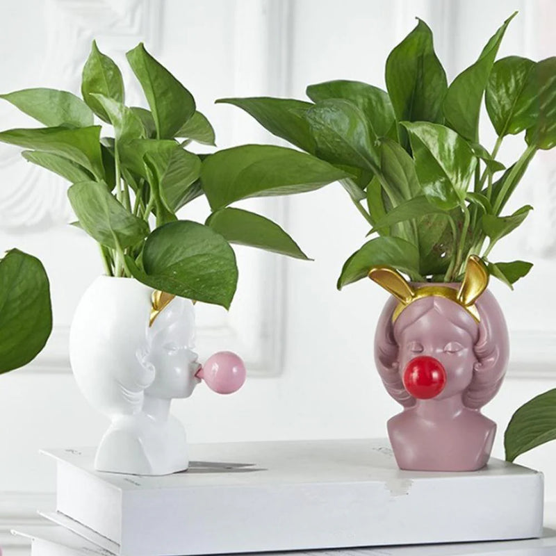 Bubbly Babe Popart Planter Vase