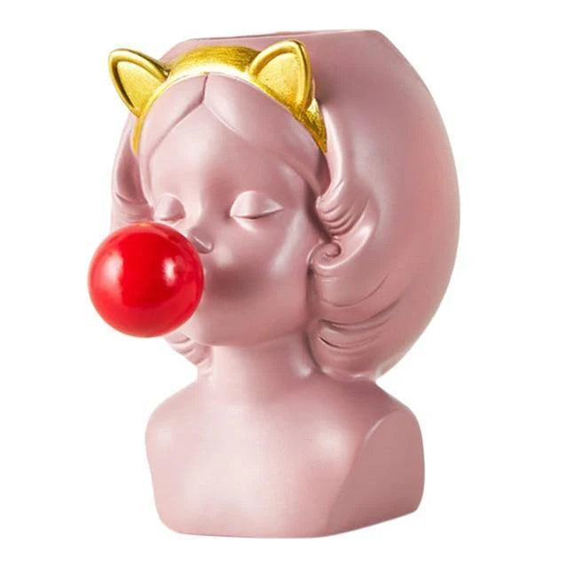 Bubbly Babe Popart Planter Vase