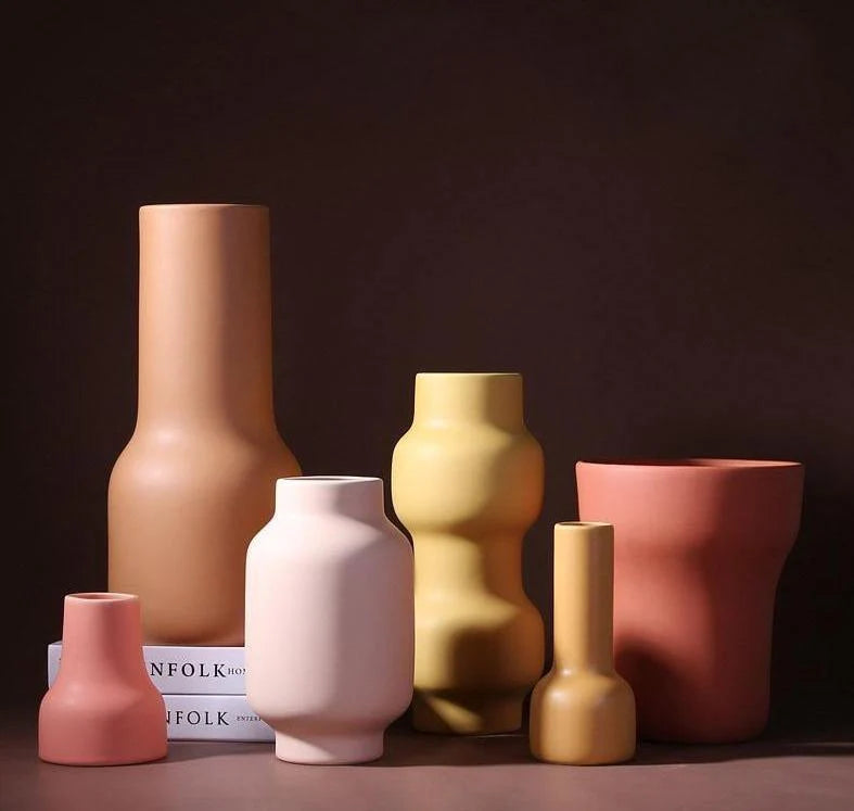 Franz Palette Clay Blossom Vase