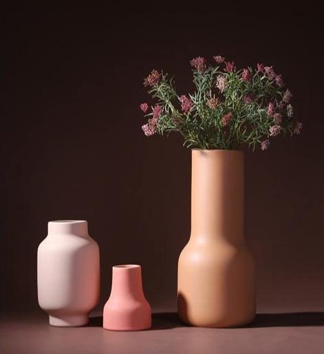 Franz Palette Clay Blossom Vase