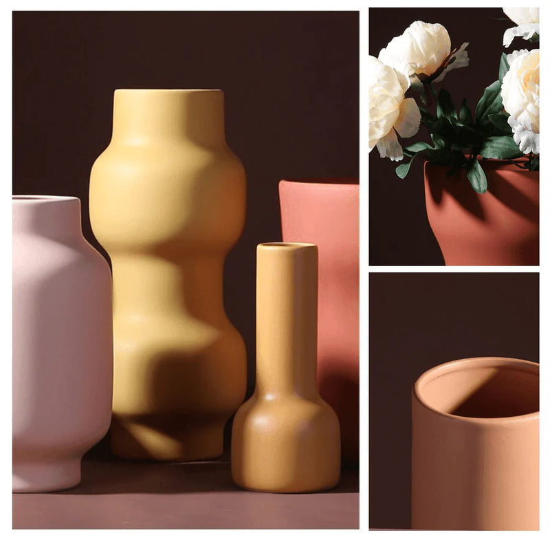 Franz Palette Clay Blossom Vase