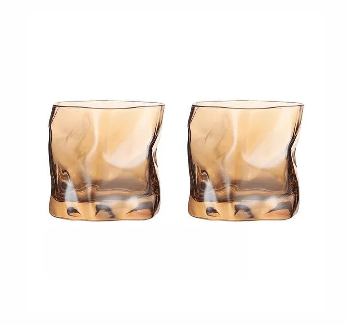 Transform Texture Whiskey Glass Duo