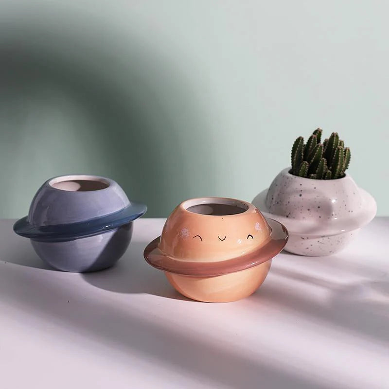 Cosmos World Ceramic Planter