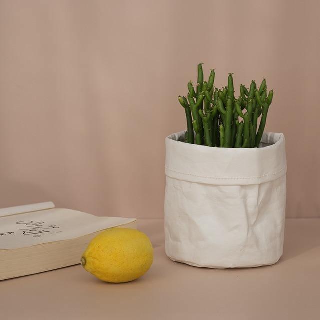 Vintage Fabric Planter Basket Regular price