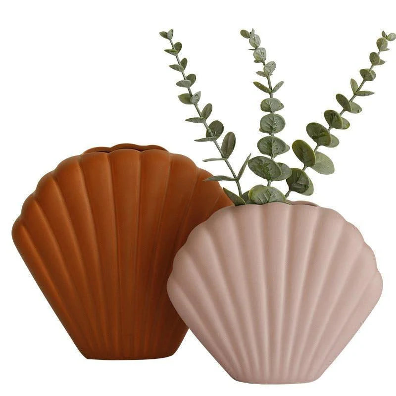 Vibrant Seashell Vase