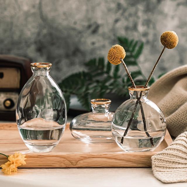 Rousseau Glass Vase Trio