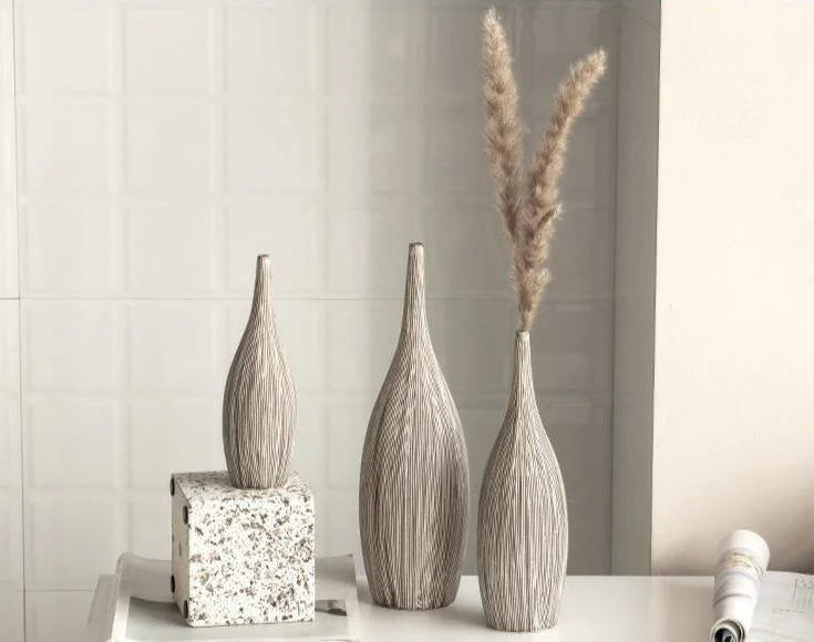Angular Slim Floral Vase