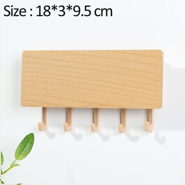 Wooden Key Hanger Wall Rack