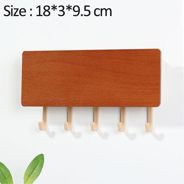 Wooden Key Hanger Wall Rack