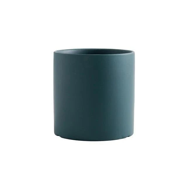 Vibrant Traditional Circular Ceramic Pot Planter