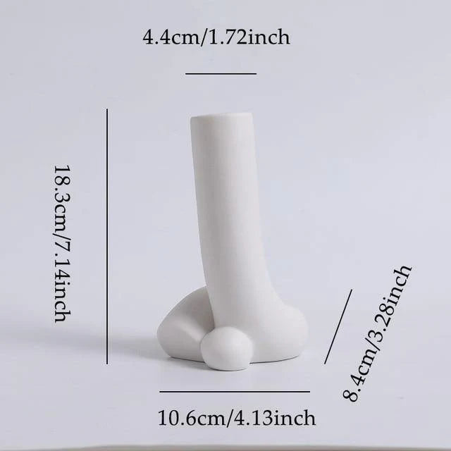 Sleek Ceramic Human Shape Vases