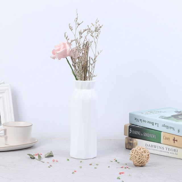 Angular Geometric Floral Vase